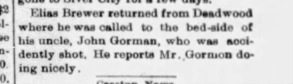Clipping from The Black Hills Weekly Journal